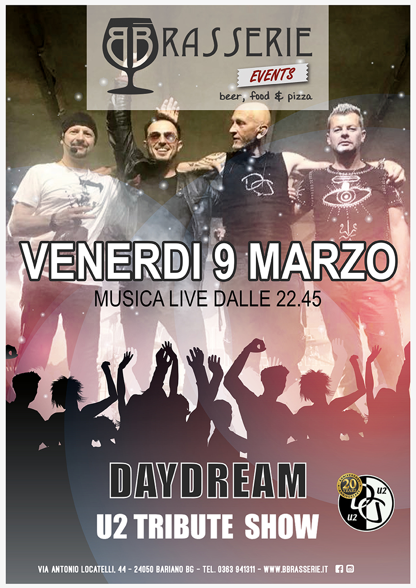 DAYDREAM U2 TRIBUTE SHOW